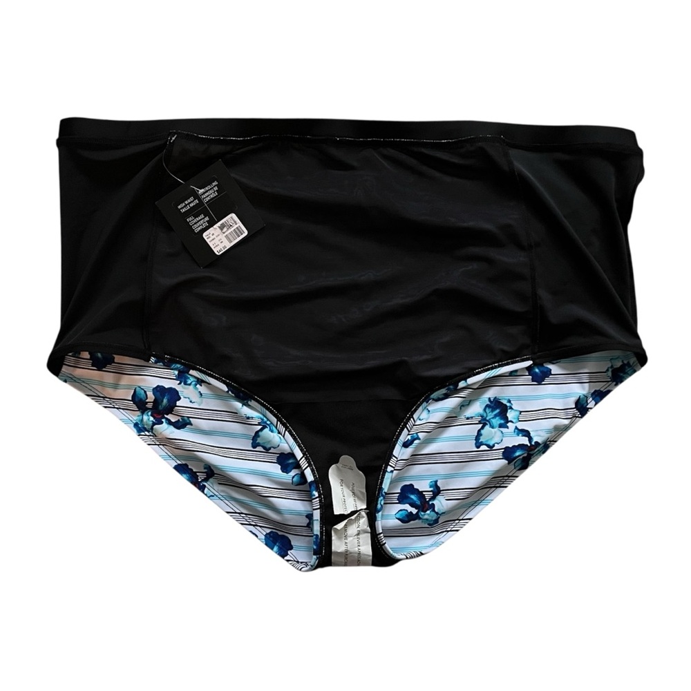 Sea Swimwear Bikini Bottom Floral Striped Swimming Summer Plus Size 4X - Picture 5 of 13